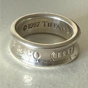 Tiffany's 1837 sterling silver ring size 5 1/2